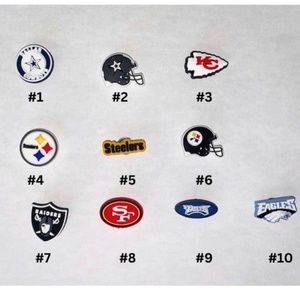 Football Croc Charms